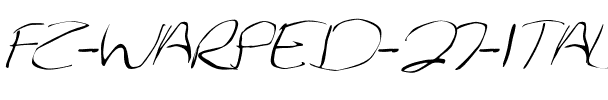 FZ WARPED 27 ITALIC Normal.ttf