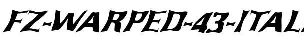 FZ WARPED 43 ITALIC Normal.ttf