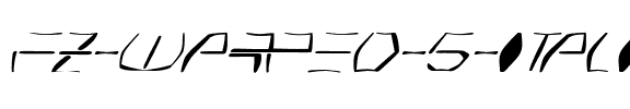 FZ WARPED 5 ITALIC Normal.ttf