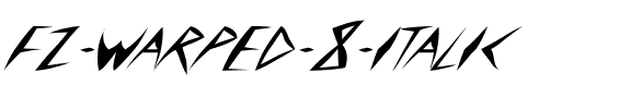 FZ WARPED 8 ITALIC Normal.ttf