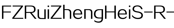 方正锐正黑简体 Regular.ttf