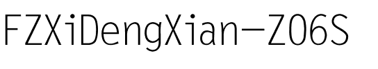 方正细等线简体 Regular.ttf