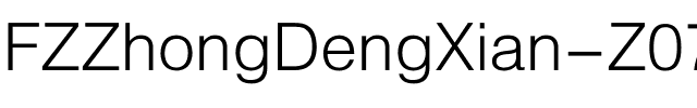 方正中等线简体 Regular.ttf
