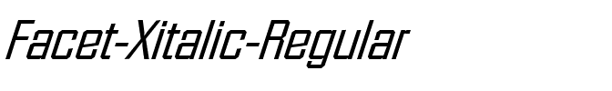 Facet-Xitalic Regular.ttf