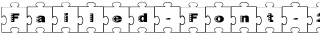 Failed Font 2   Jigsaw.ttf