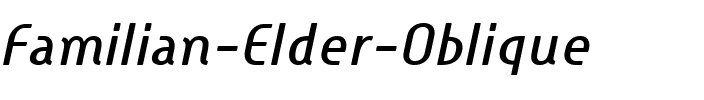 Familian Elder Oblique Regular.ttf
