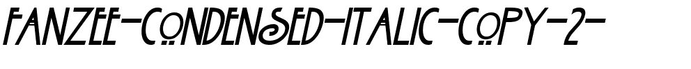 Fanzee-Condensed Italic.ttf