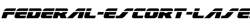 Federal Escort Laser Italic Italic.ttf
