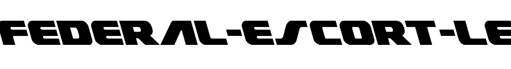 Federal Escort Leftalic Italic.ttf