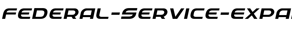 Federal Service Expanded Italic Expanded Italic.ttf