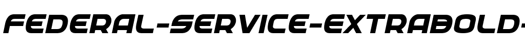 Federal Service ExtraBold Italic ExtraBold Italic.ttf