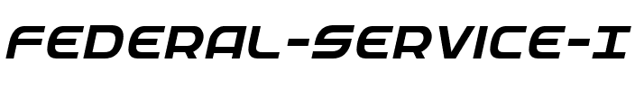 Federal Service Italic Italic.ttf