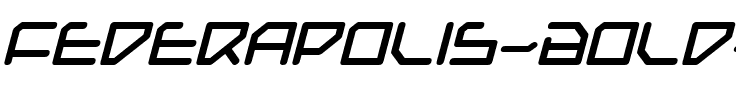Federapolis Bold Italic Bold Italic.ttf