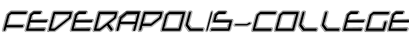 Federapolis College Italic Italic.ttf