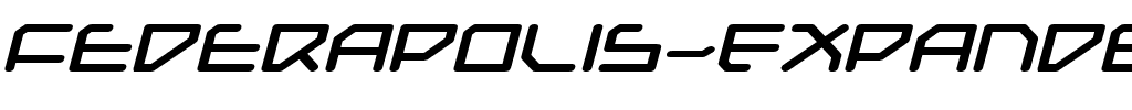 Federapolis Expanded Bold Italic Expanded Bold Italic.ttf