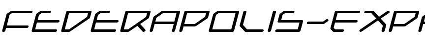 Federapolis Expanded Italic Expanded Italic.ttf
