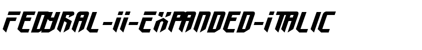 Fedyral II Expanded Italic Expanded Italic.ttf