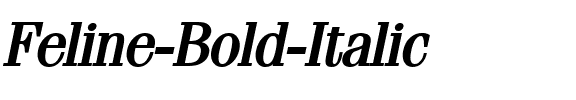 Feline Bold Italic.ttf