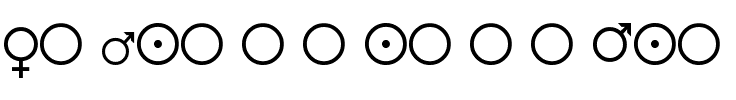 Female and Male Symbols Regular.ttf