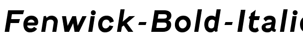 Fenwick Bold Italic.ttf