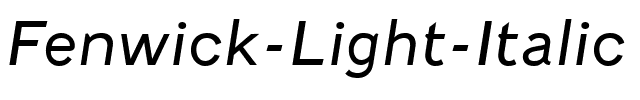 Fenwick Light Italic.ttf