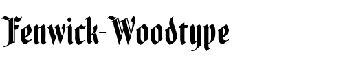 Fenwick Woodtype Regular.ttf