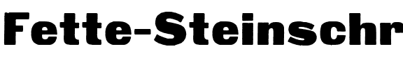 Fette Steinschrift Regular.ttf