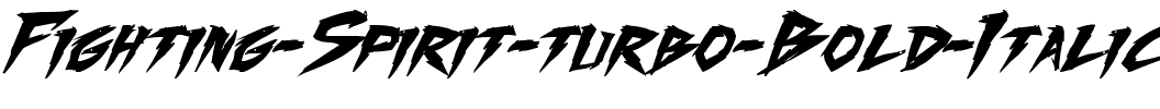 Fighting Spirit turbo Gras Italique.ttf