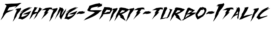 Fighting Spirit turbo Italique.ttf