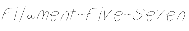 Filament Serie Five.otf