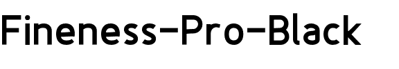 Fineness Pro Black Regular.otf
