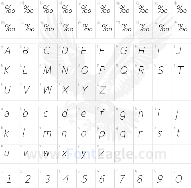Fineness-Pro-ExtraLight-Italic