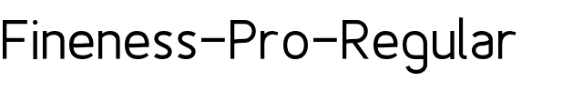 Fineness Pro Regular Regular.otf