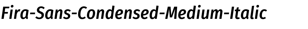 Fira Sans Condensed Medium Italic.ttf