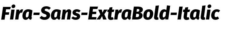 Fira Sans ExtraBold Italic.ttf