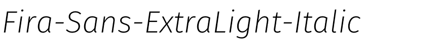 Fira Sans ExtraLight Italic.ttf
