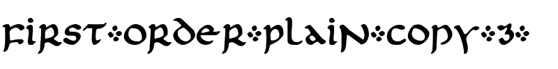 First Order Plain Plain.ttf