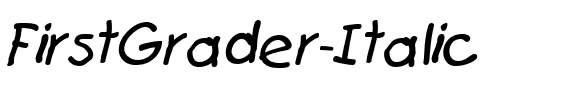 FirstGrader Italic.ttf