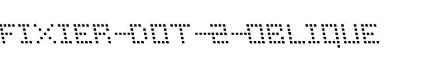 Fixier Dot 2 Oblique Regular.ttf