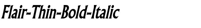 Flair Thin Bold Italic.ttf