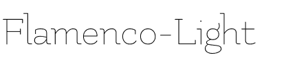 Flamenco Light.ttf