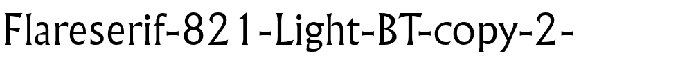 Flareserif821 Lt BT Light.ttf