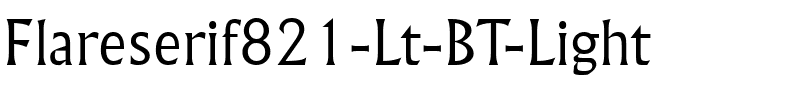 Flareserif821 Lt BT Light.ttf