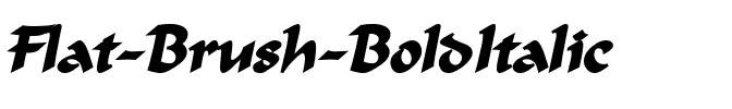 Flat Brush BoldItalic.ttf
