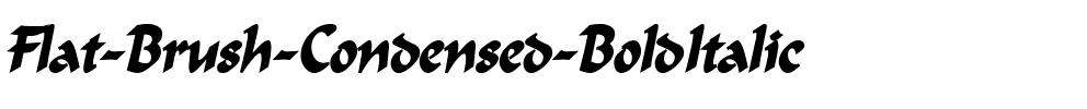 Flat Brush Condensed BoldItalic.ttf