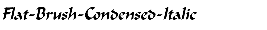 Flat Brush Condensed Italic.ttf