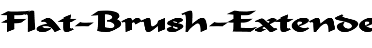 Flat Brush Extended Bold.ttf