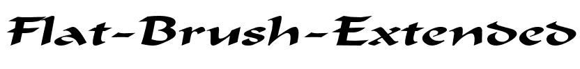 Flat Brush Extended Italic.ttf