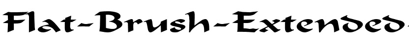 Flat Brush Extended Normal.ttf