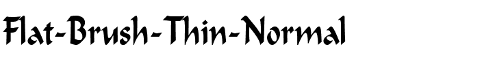 Flat Brush Thin Normal.ttf